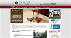Desktop Screenshot of carrollpainting.net